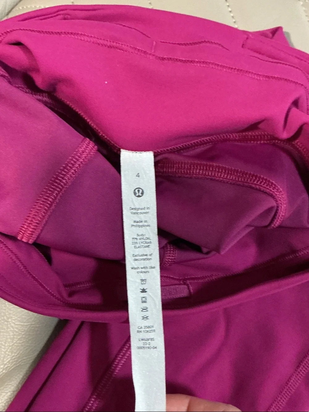 lululemon athletica Magenta Leggings